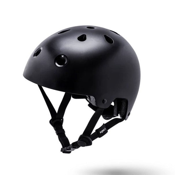Black helmet with adjustable straps.